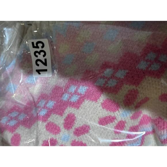 Btween Toddler Girl Fair Isle boho PInk cream Soft Knit Sweater sz 3T Winter - Picture 7 of 7